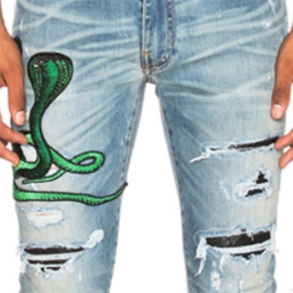 snake amiri jeans